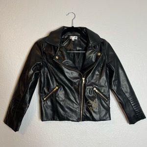 Girls Disney D-Signed Desendents Leather Jacket